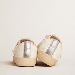 Golden Goose V-Star LTD Sneakers In Nappa With Pony Skin Star And Silver Heel Tab GWF00129.F005031.81418