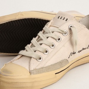 Golden Goose V-Star LTD Sneakers With Black Suede Star And Embroidered Lettering GMF00129.F003087.10283