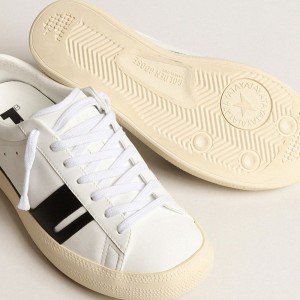 Golden Goose Yatay Model 1B White Sneakers With Black Y GUF00453.F003968.10283