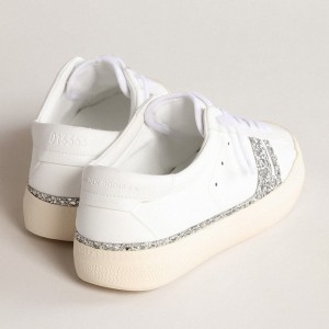 Golden Goose Silver Glitter Sneakers Yatay Model 1B GUF00453.F004015.11325