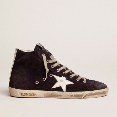 Golden Goose Francy Sneakers Sneakers In Leather With Leather Star And Heel Tab