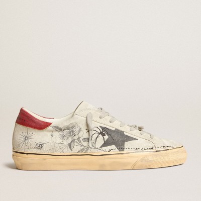 Golden Goose HAUS Of Dreamers Exclusive Super-Star Sneakers In Ice Gray Crust Leather