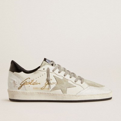 Golden Goose Ball Star Sneakers LTD With Suede Star And Textured Leather Heel Tab