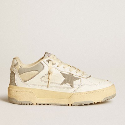 Golden Goose Forty2 Sneakers With Grey Star And White Leather Heel Tab