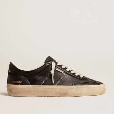 Golden Goose Soul Star Sneakers In Black Bio-based Nappa