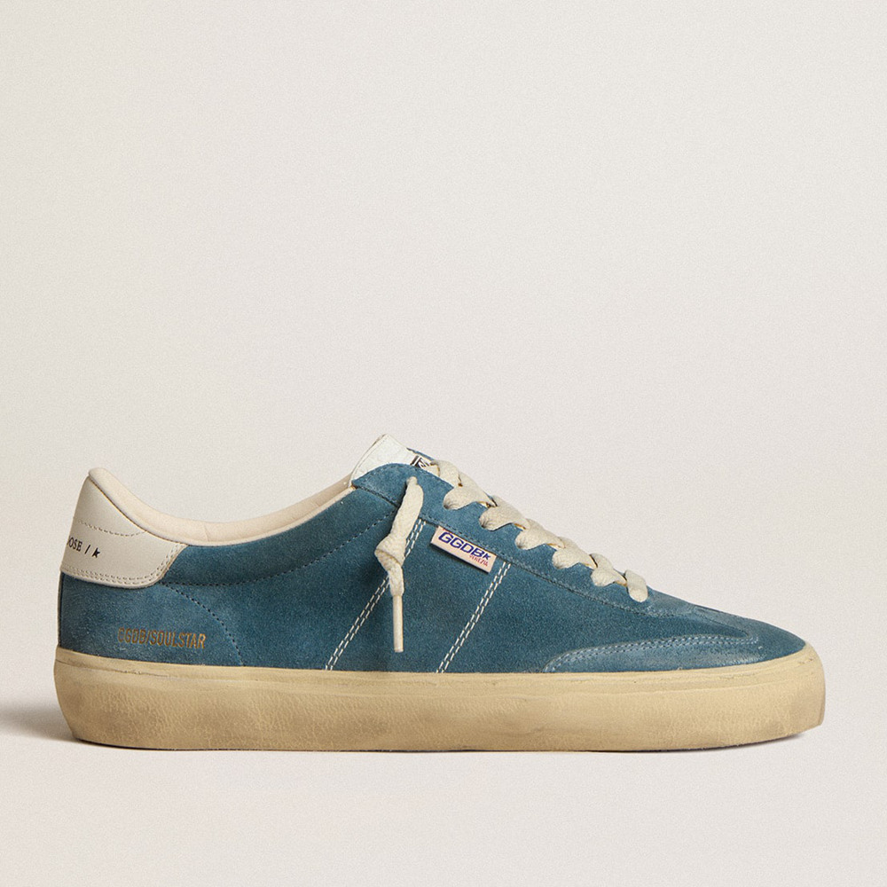 Golden Goose Soul Star Sneakers In Bright Blue Suede