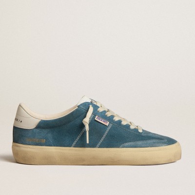 Golden Goose Soul Star Sneakers In Bright Blue Suede