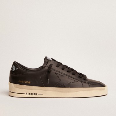 Golden Goose Stardan Sneakers In Total Black Leather