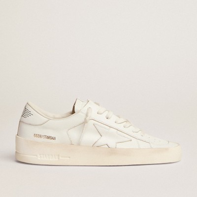 Golden Goose Stardan Sneakers In White Leather