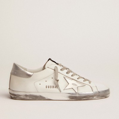 Golden Goose Super-Star Sneakers With Laminated Star And Heel Tab