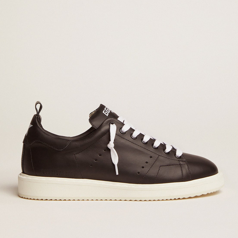 Golden Goose Starter Sneakers Sneakers In Total Black Leather