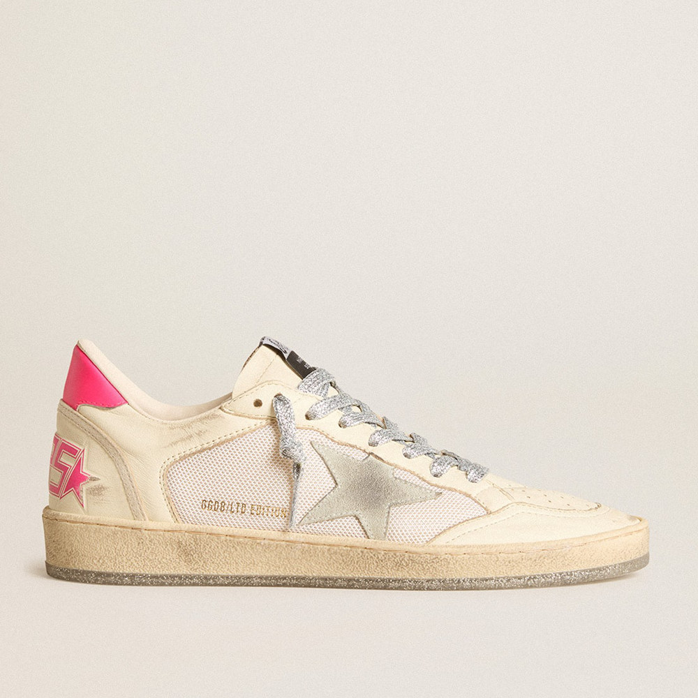 Golden Goose Ball Star Sneakers LTD In Nappa Leather And Mesh With Suede Star And Leather Heel Tab