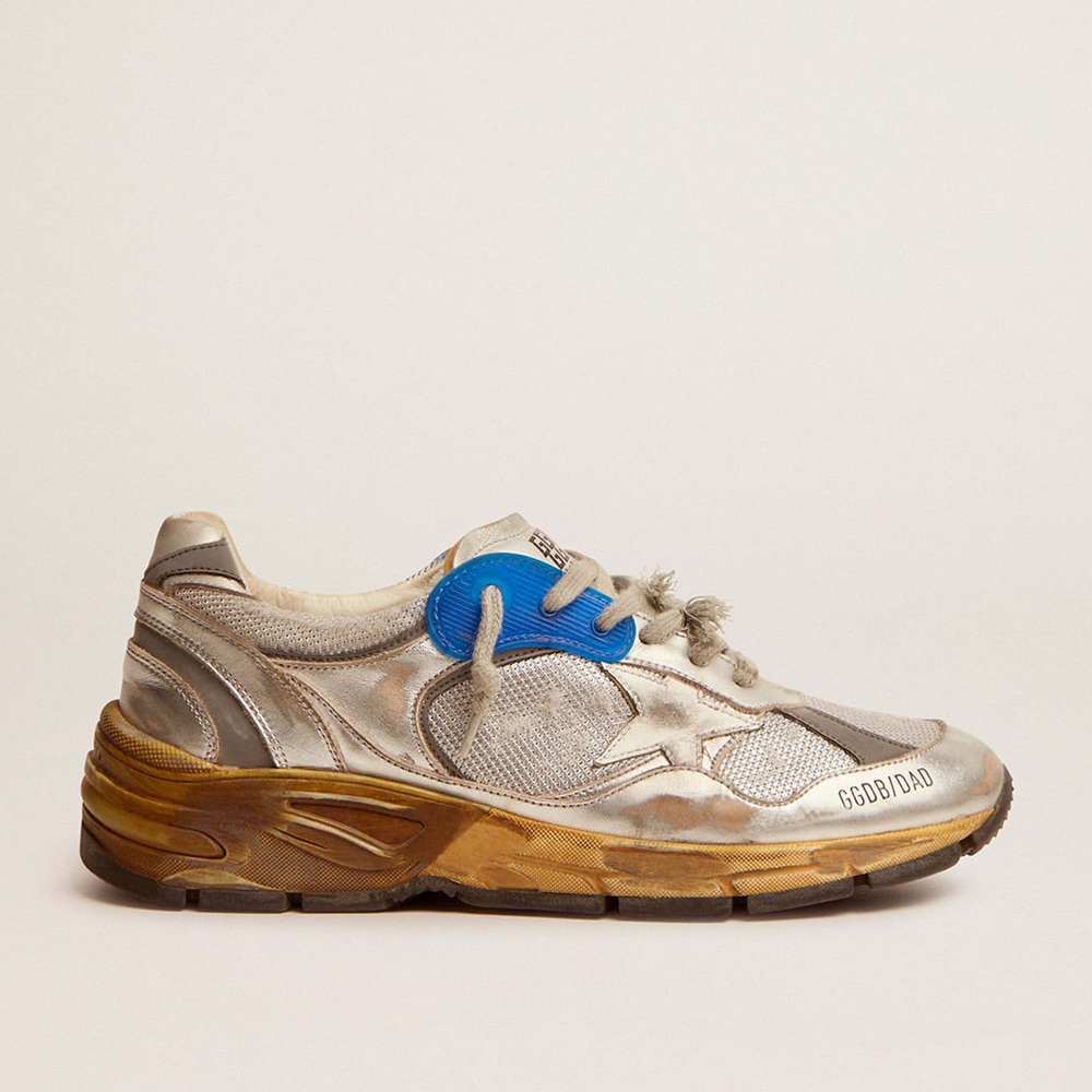 Golden Goose Dad-Star Sneakers Silver