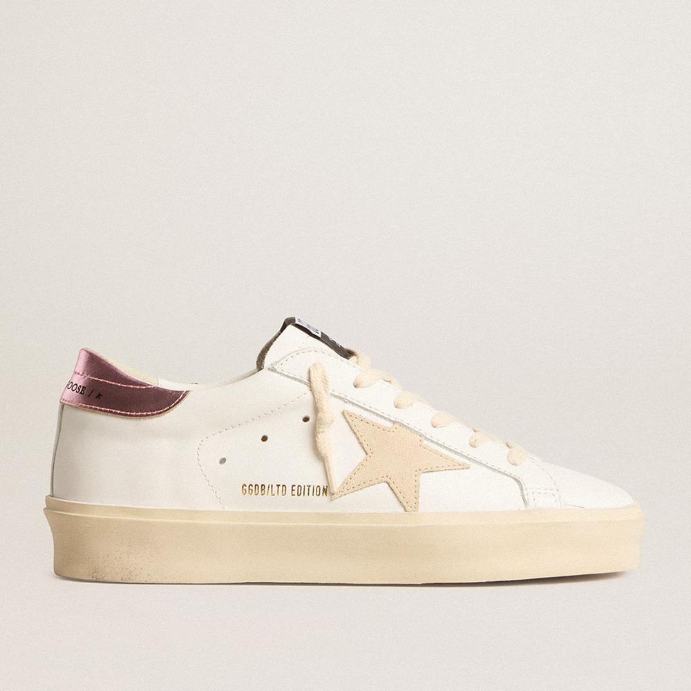 Golden Goose Hi Star Sneakers LTD With Pearl Suede Star And Metallic Leather Heel Tab