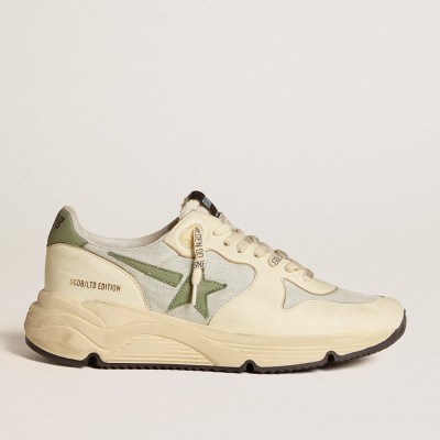 Golden Goose Running Sole Shoes LTD In Nylon And Nappa With Nubuck Star And Heel Tab