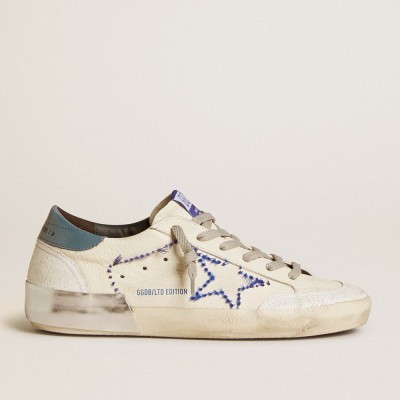 Golden Goose Super-Star Sneakers LTD In Nappa With Embroidered Star And Leather Heel Tab