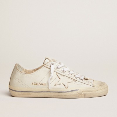 Golden Goose V-Star Sneakers In Vintage Effect Leather